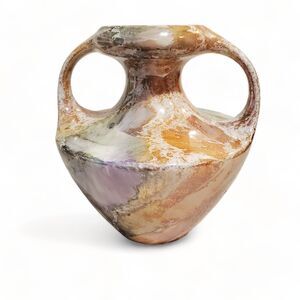 Arabia of Finland Marble look Lustre 2 Handle Vase Vintage Art Deco 1917-1927